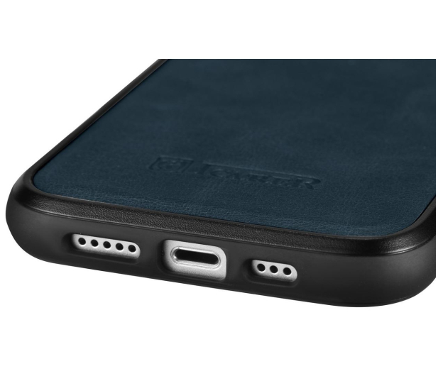 iCarer Leather Oil Wax do iPhone 14 Plus niebieski 6975092685951 - 1201115 - zdjęcie 7